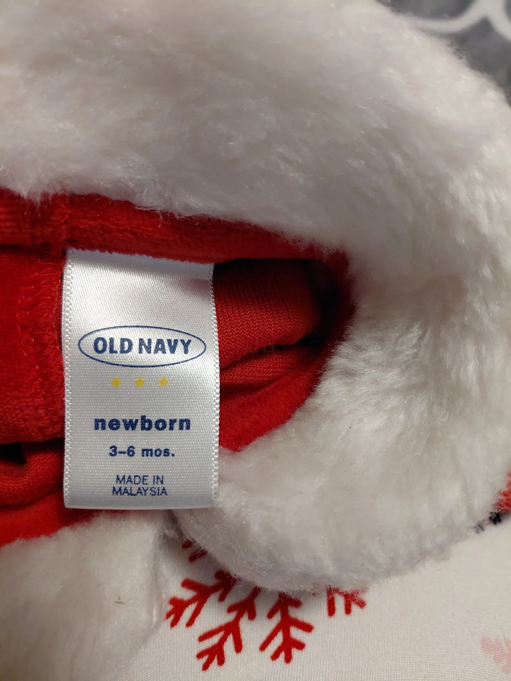 Old Navy Red and White Newborn Dress